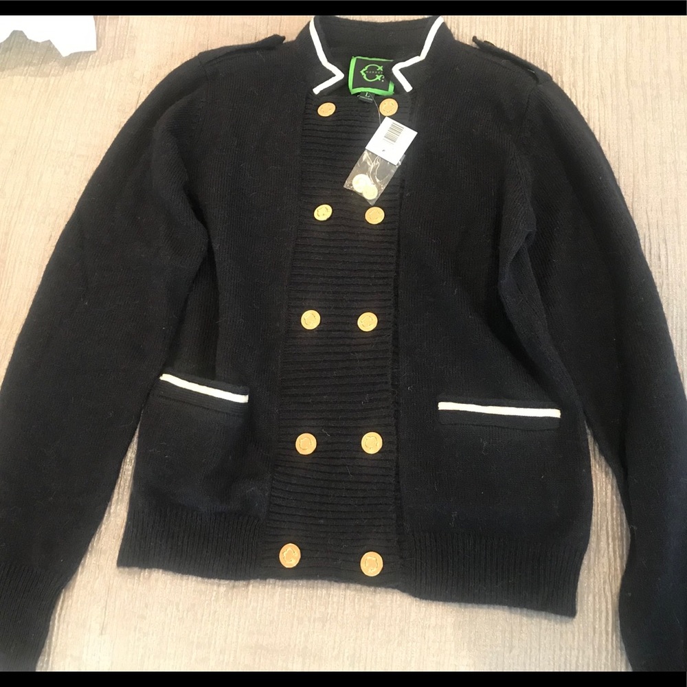 C. Wonder cashmere double breasted sweater. NWT